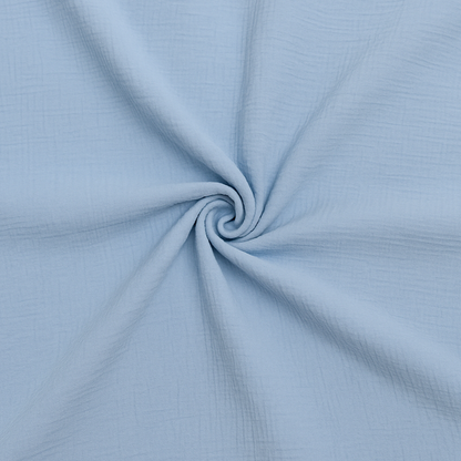 CRINKLED CREPE DUST BLUE