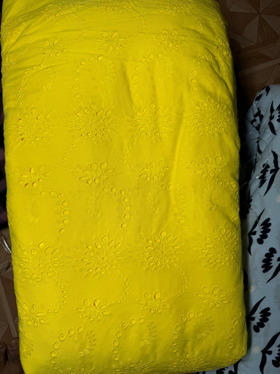 Buy Cotton Flower Chain Hakoba Yellow MAF