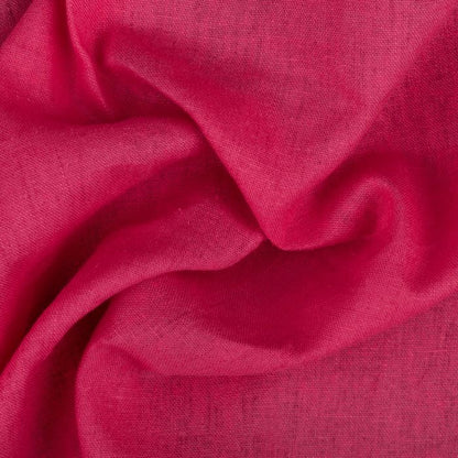 Buy Linen Solid Brink Pink Solid Fabric