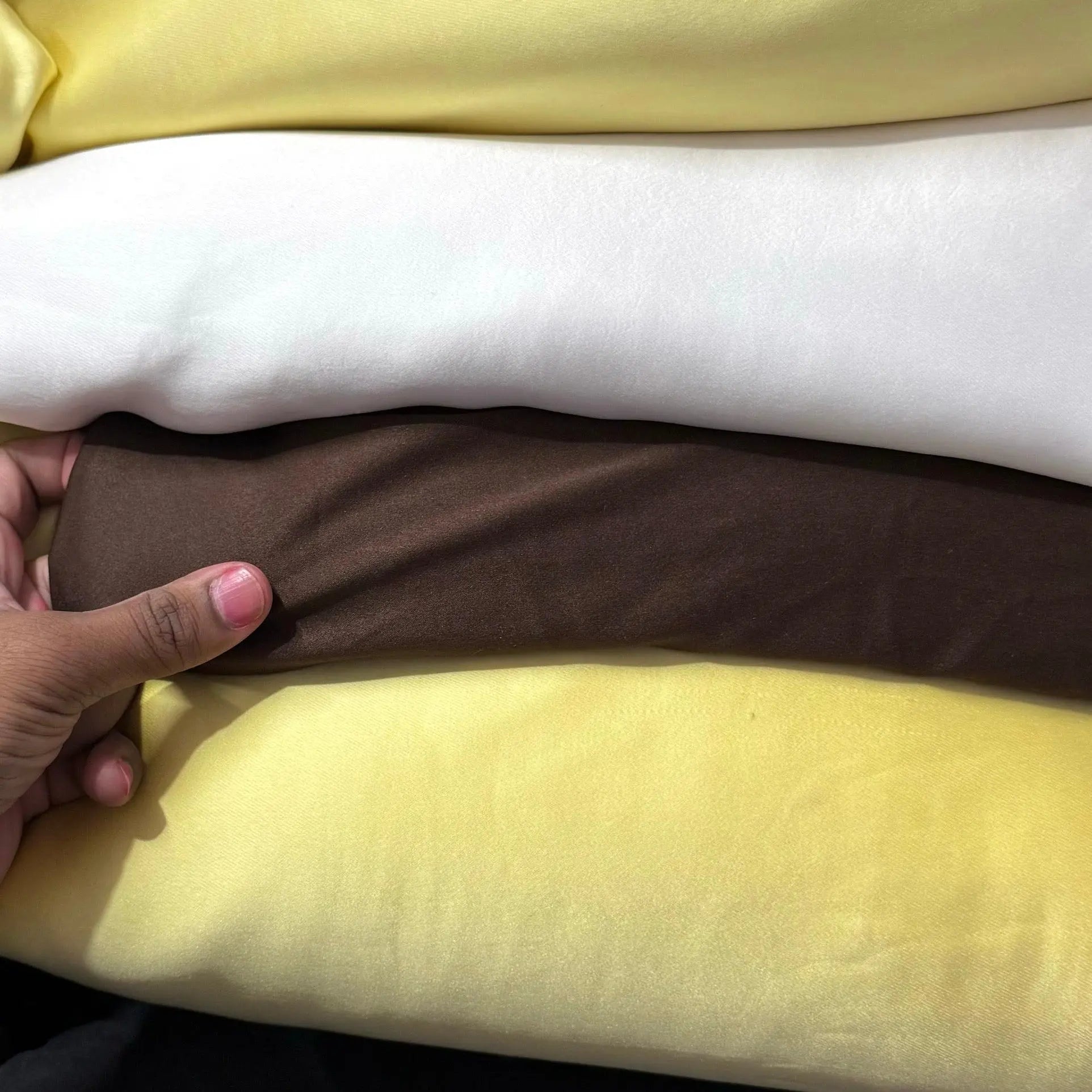 Buy Italian Silk Solid Chocolate Brown - MAF 