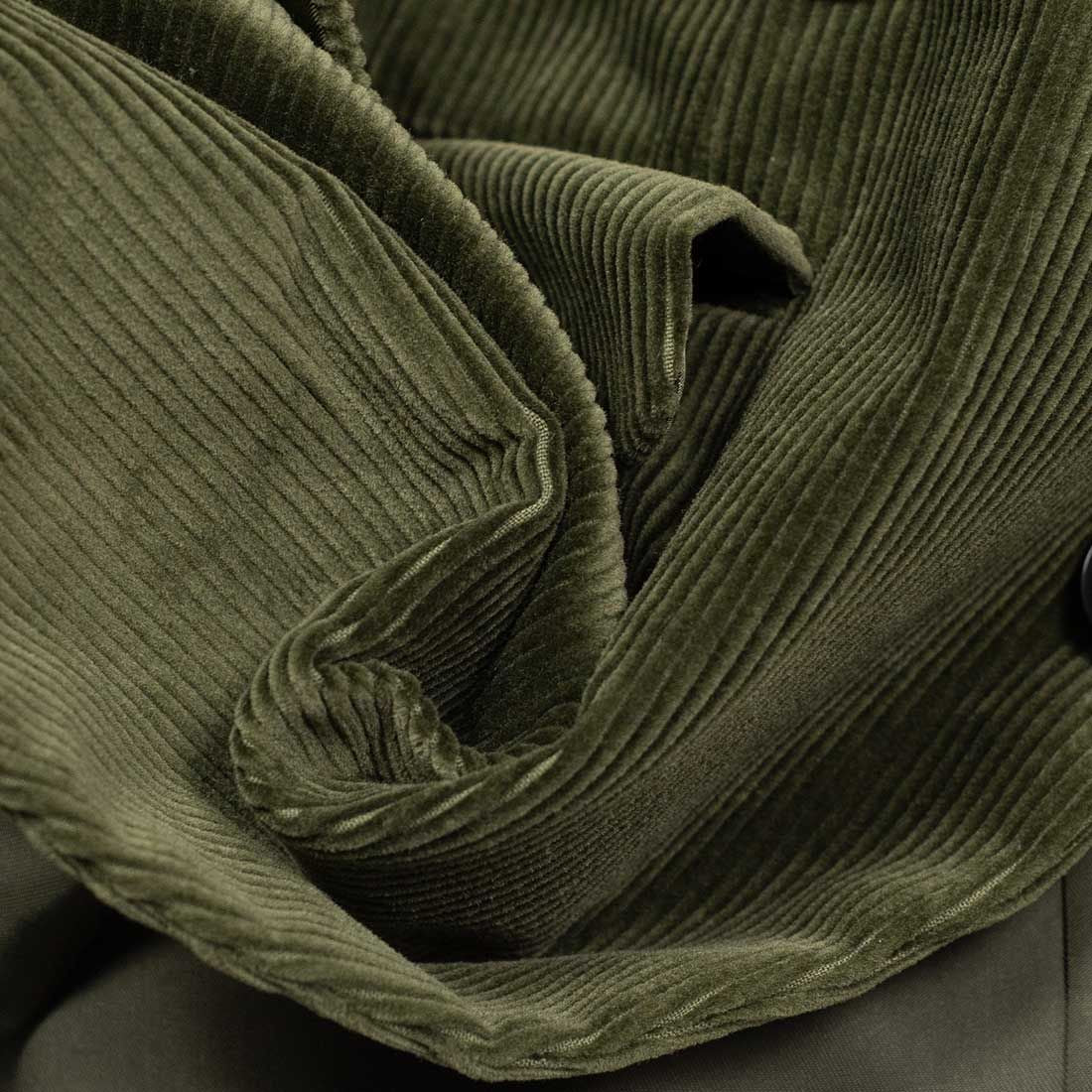 Buy Corduroy Solid Olive Fabric (20 Wale) 