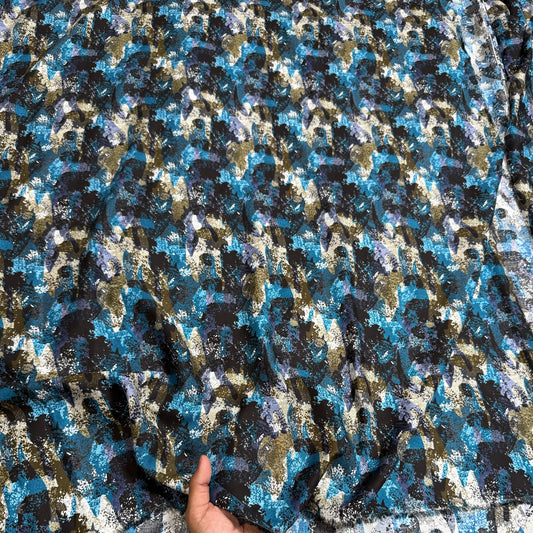 Buy Premium Modal Abstract Paint Spread Printed Fabric