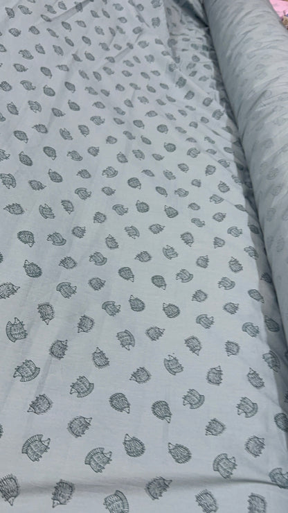 Buy Cotton Poplin Kid Porcupine Printed Fabric