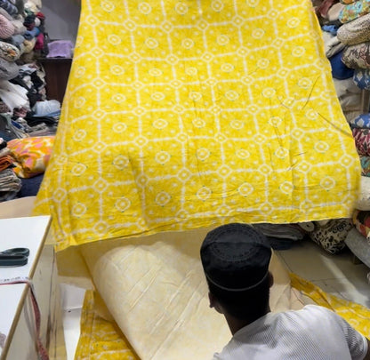 Buy Cotton Viscose Linen Banana Roll Printed Fabric