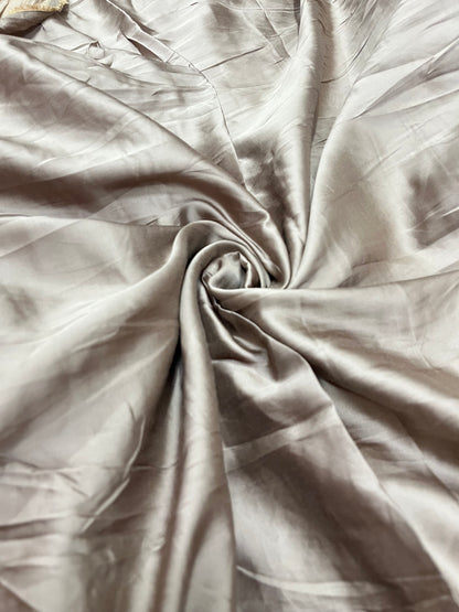 Buy Fine Premium Viscose Modal Satin Solid Mousse Fabric