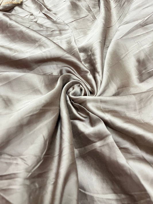 Buy Fine Premium Viscose Modal Satin Solid Mousse Fabric