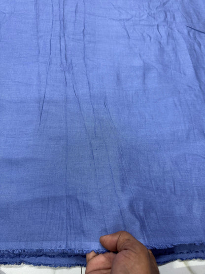 Buy Cotton Linen Abstract Azure Blue Fabric