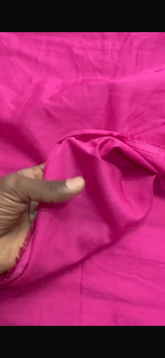 Buy Mul Cotton Hot Pink Fabric