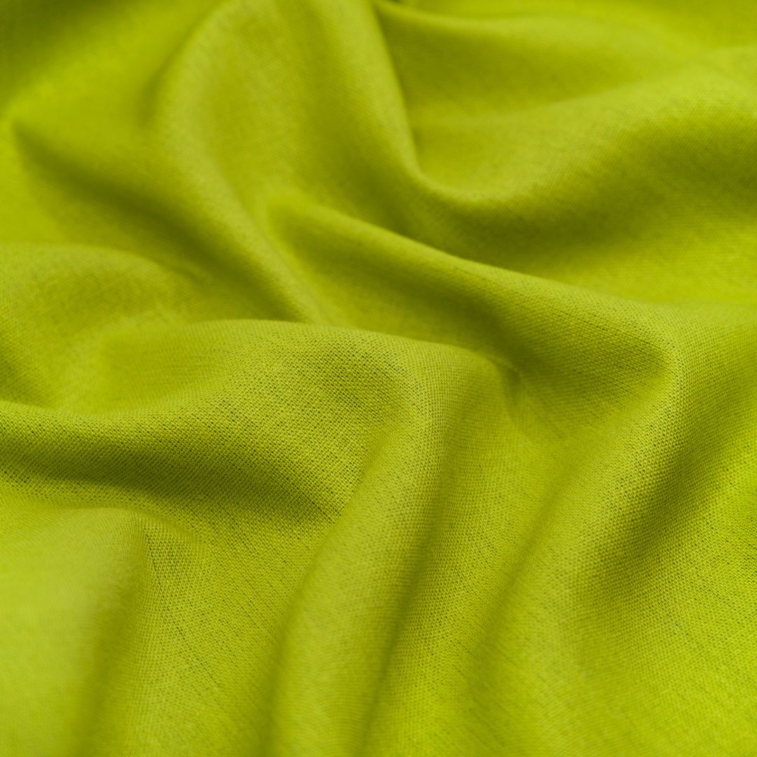 Buy Linen Solid Kelly Green Solid Fabric
