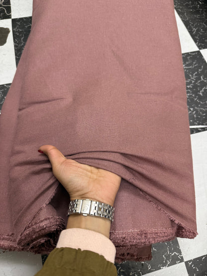 Buy Pure Linen Solid Raspberry Fabric
