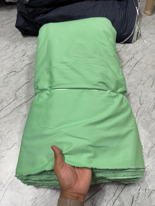 Buy Bottom Non Denim Twill Lycra Mint Green Fabric
