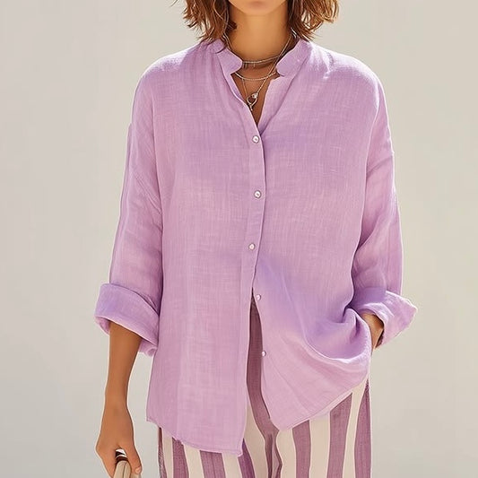 Buy Lavender Rammy Linen Fabric