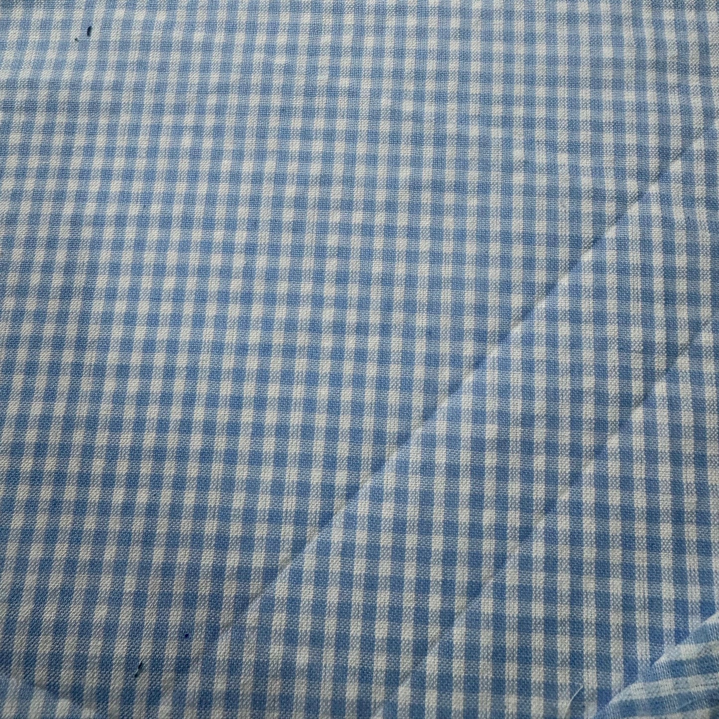 Buy Premium Cotton Seersucker Blue Mini Checks Fabric