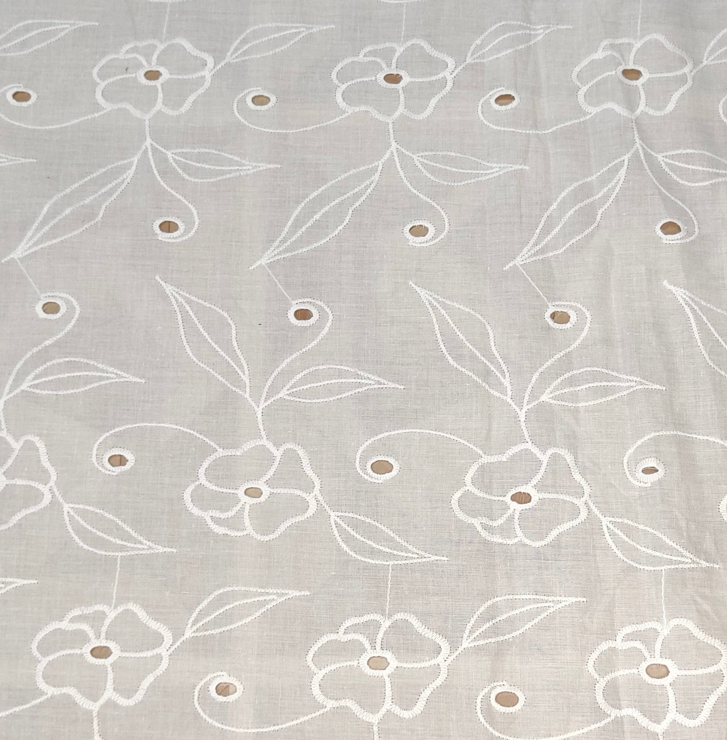 Buy Cotton Hakoba Rose Embroidery Fabric For Making Dress, Top & More