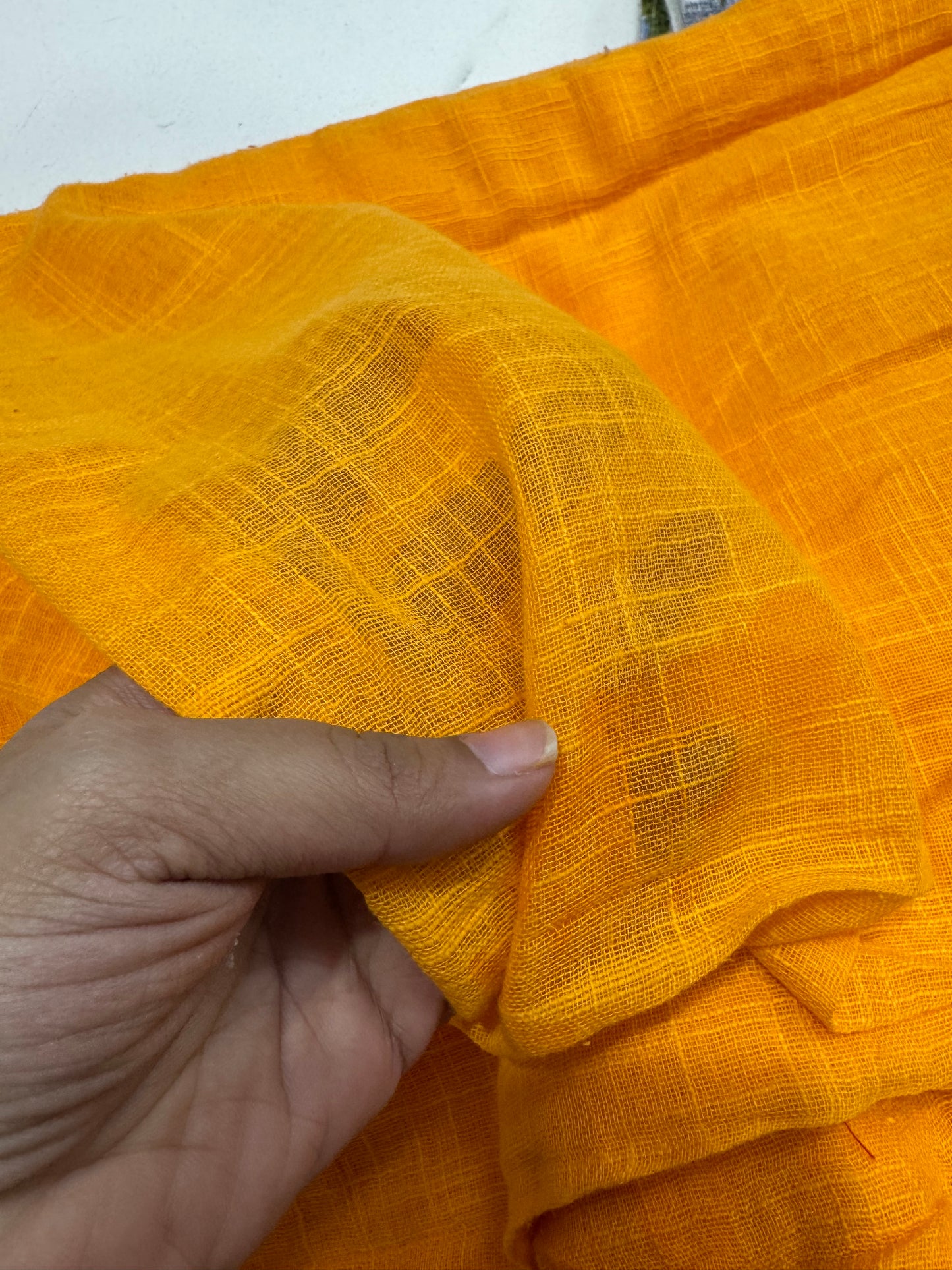 Buy Cotton Gauge Solid Gold Rush Fabric