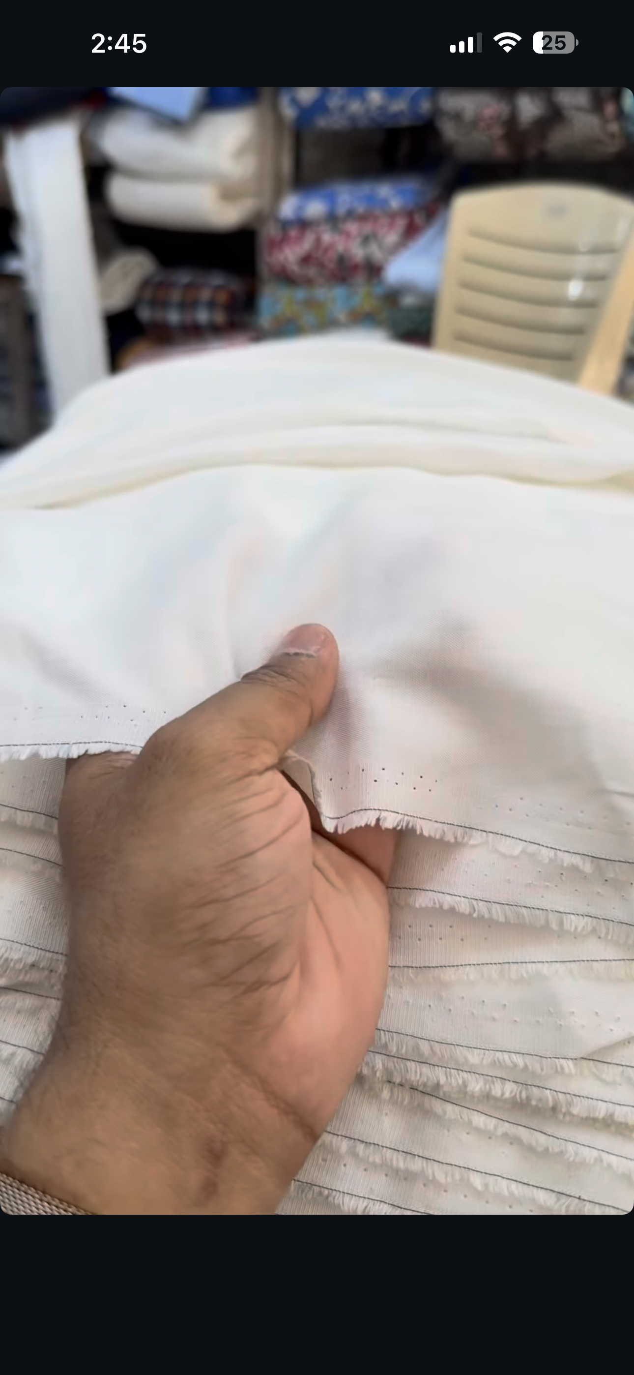 Buy Viscose Tensile Twill Solid White Bottom Fabric