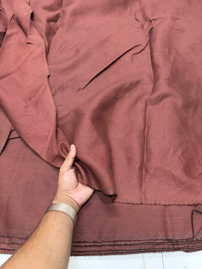Buy Pure Linen Rust Brown Fabric