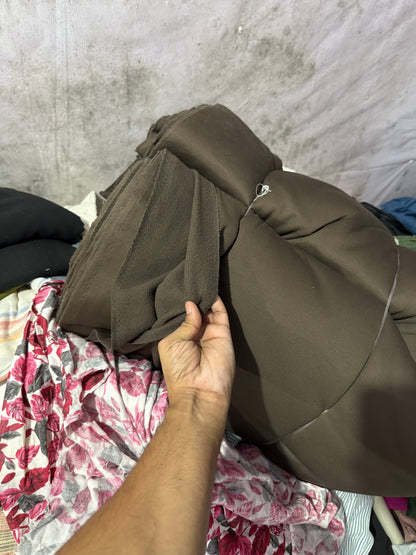 Buy Fleece Chocolate Brown Solid Fabric