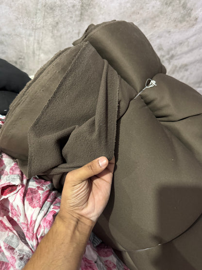 Buy Fleece Chocolate Brown Solid Fabric