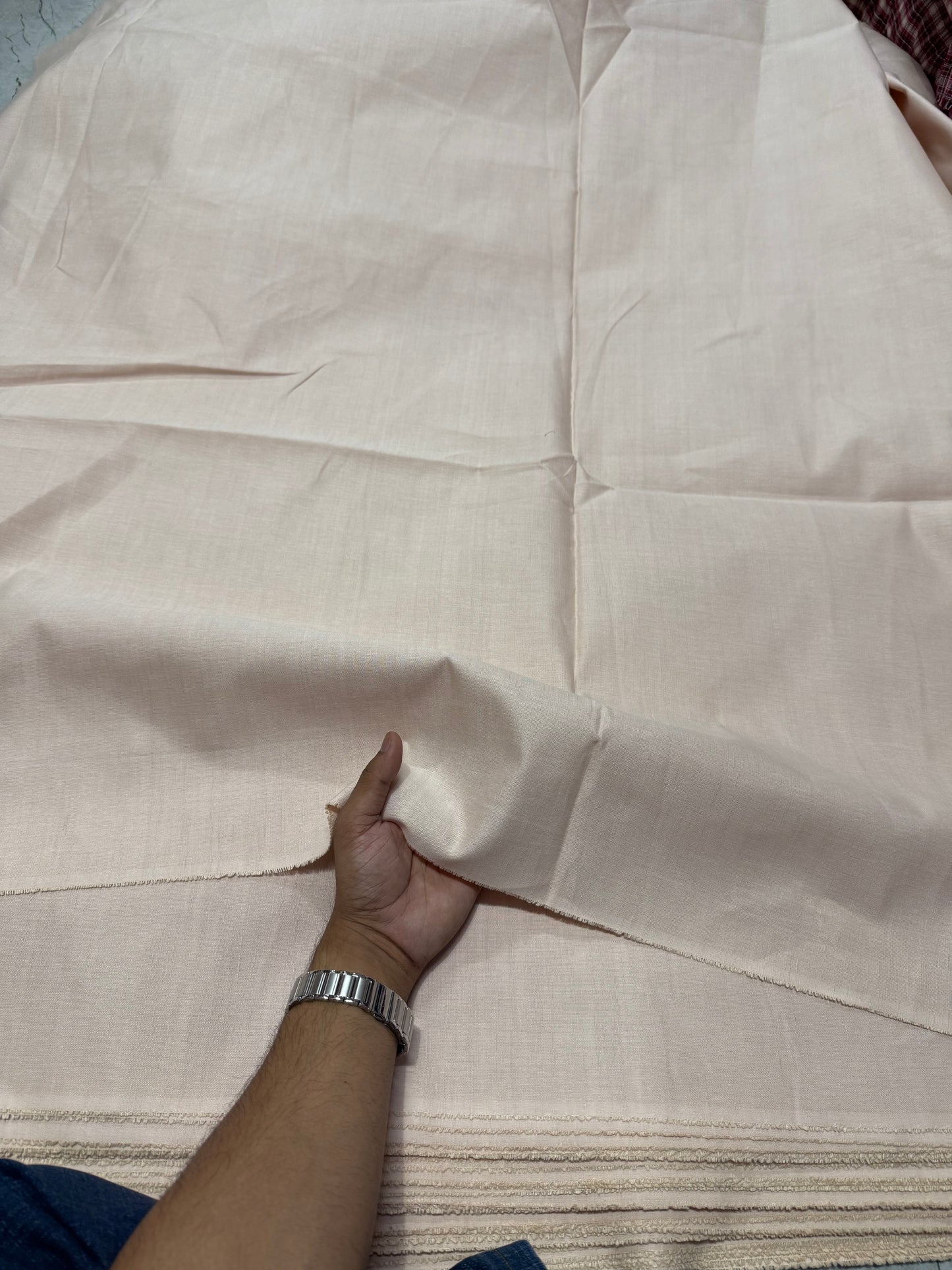 Buy Lab Certified Pure Linen Beige Fabric