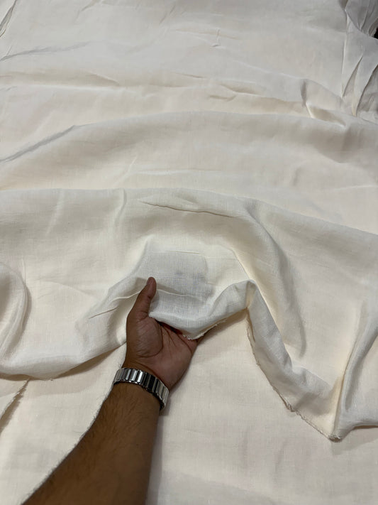 Buy Cotton Linen Solid Beige Fabric