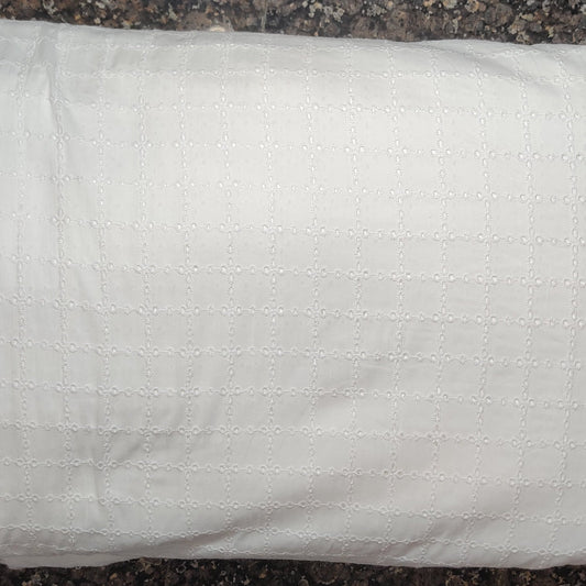 Buy White Hakoba Square Embroidery