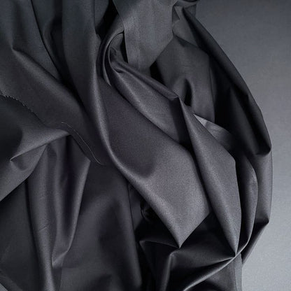 Buy Solid Charcoal Grey Pure Cotton Poplin Satin