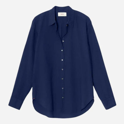 Buy Solid Formal Blue Pure Cotton Poplin Satin