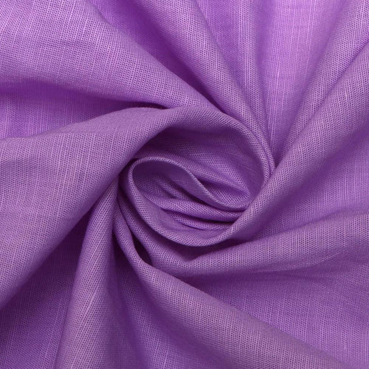 Cotton Linen Solid Lavender Fabric