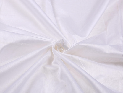 Pure Banarasi Chanderi Bright White Colour