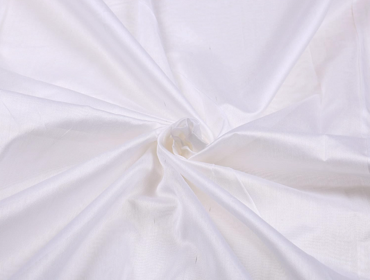 Pure Banarasi Chanderi Bright White Colour