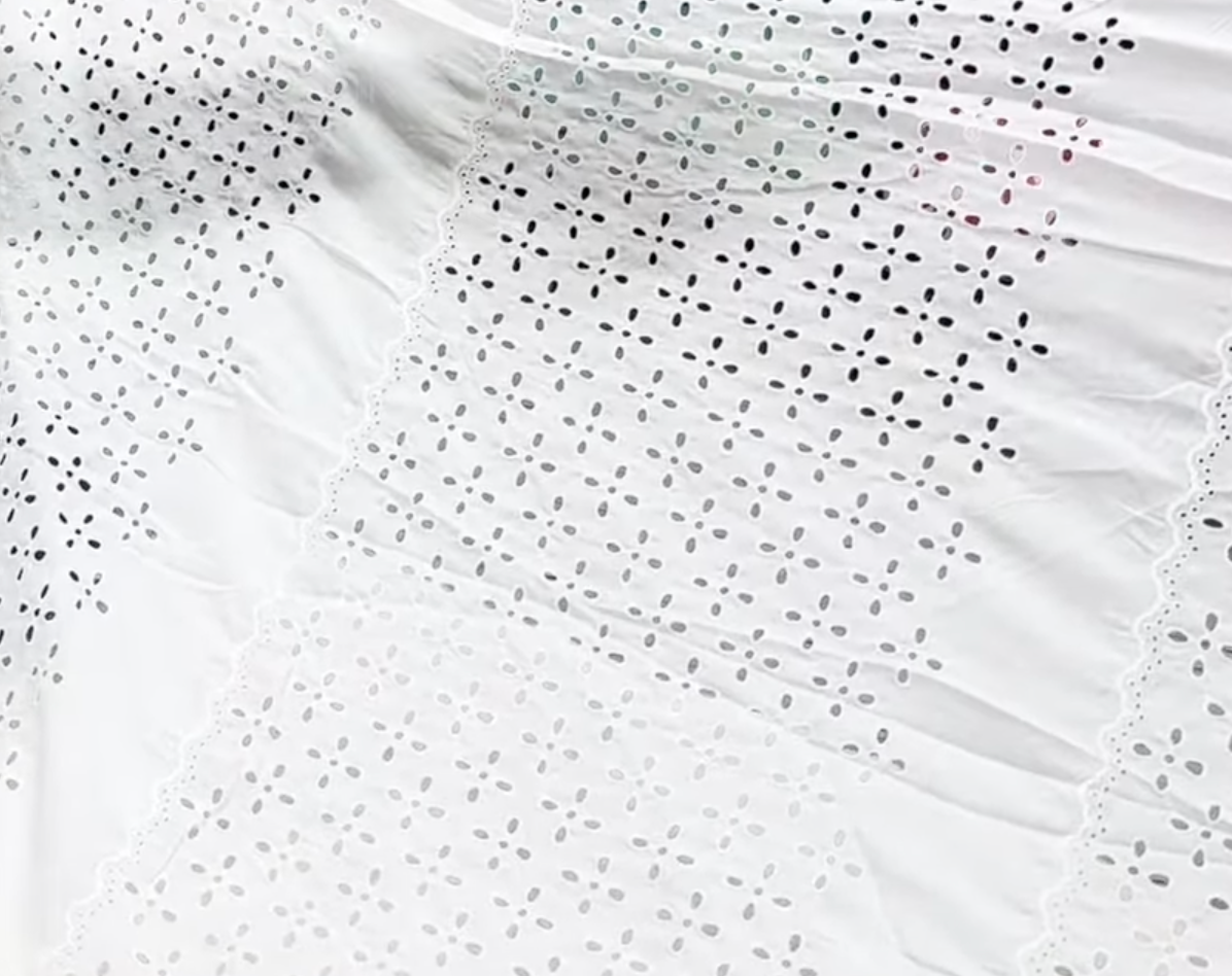 Buy White Hakoba With 4 Panel Cutwork