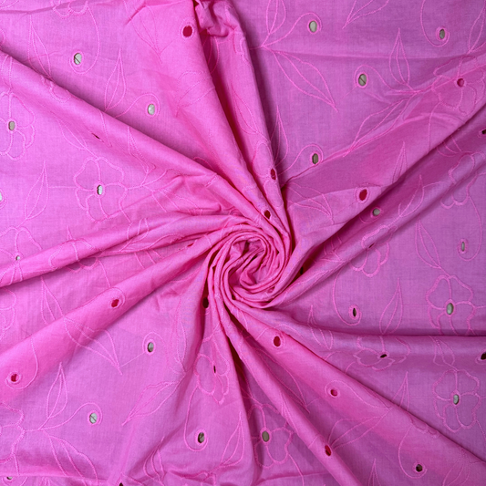 Buy Hot Pink Rose Hakoba Fabric