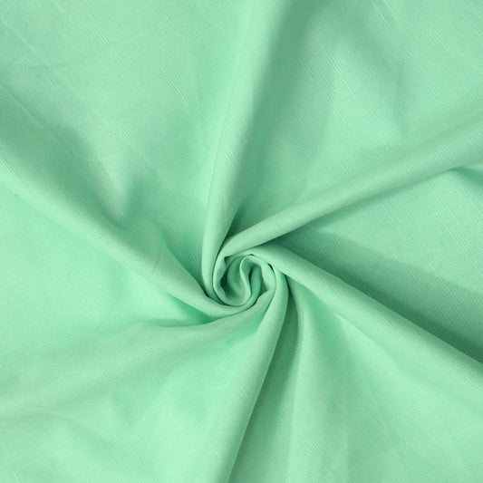 Cotton Linen Solid Mint Fabric