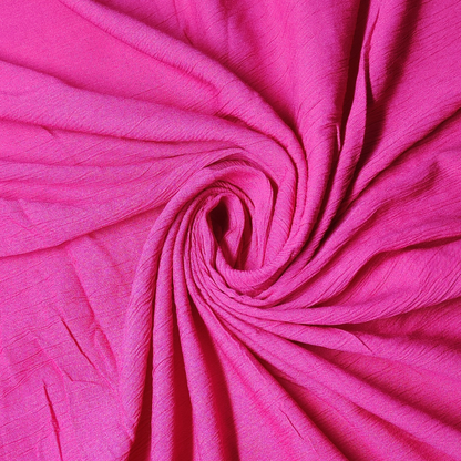 Buy Rayon Crepe Hot Pink Fabric