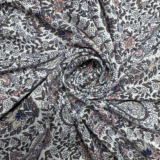 Buy Rayon Boho Paisley Printed Fabric