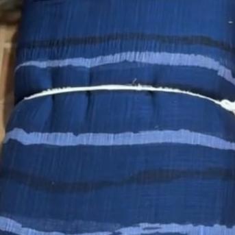 Buy Cotton Gauge Blue Stripe Fabric