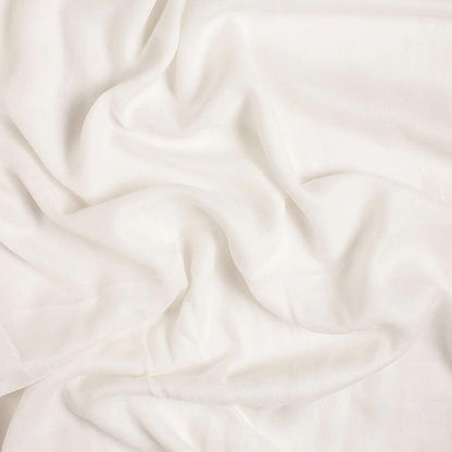 Buy Viscose Moss Rayon Solid White Fabric