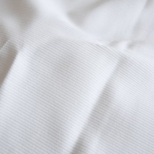 Buy Corduroy Solid White Fabric (20 Wale)