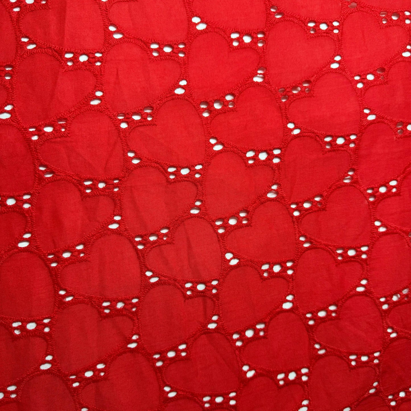 Buy Cotton Hakoba Red Heart Pattern