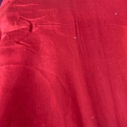 Buy Authentic Chanderi Solid Maroon Fabric