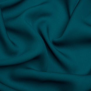 European Georgette Rare Solid Firozi Green Fabric (56 inch Width)