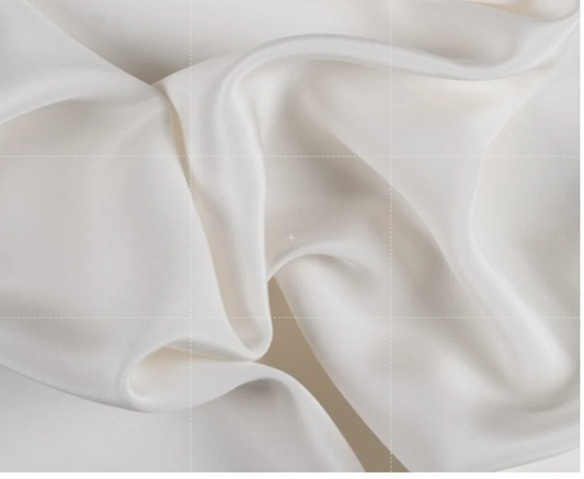 Buy Moroccan Crepe Solid White Fabric