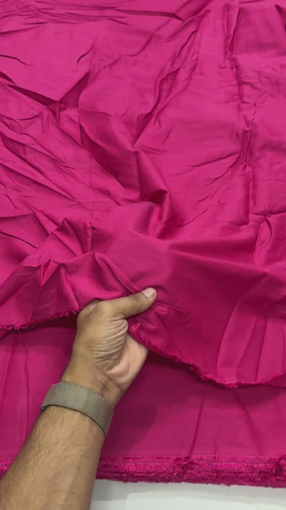 Buy Solid Hot Pink Rayon Fabric