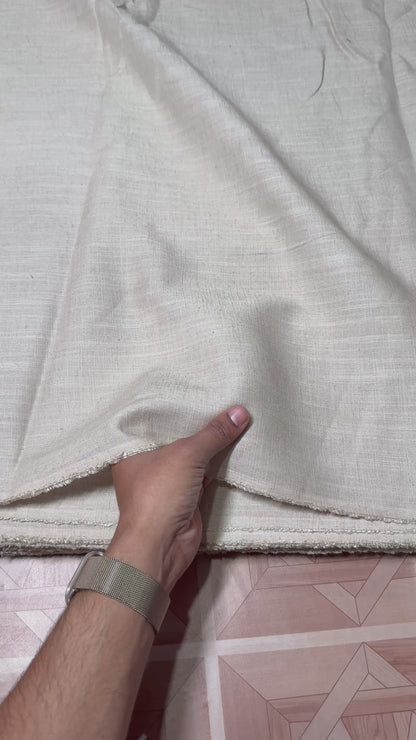 Buy Linen Solid Khadi Solid Fabric