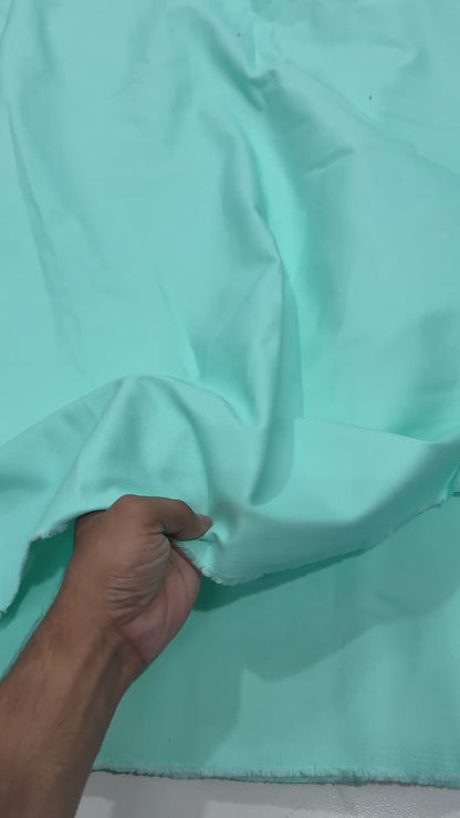 Buy Bottom Non Denim Twill Lycra Aqua Blue Fabric