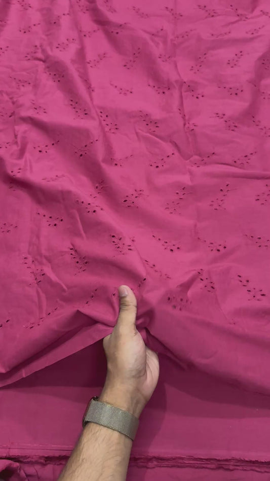 Buy Cotton Hakoba Wine Leaf Cutwork Embroidery