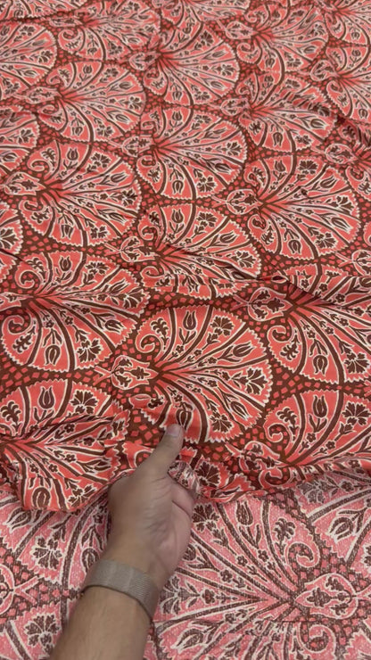 Buy Boho Bold Viscose Dobby Printed Fabric