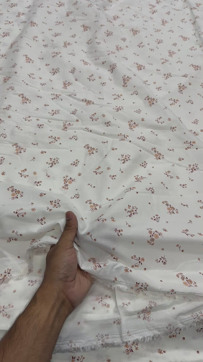 Buy Mul Cotton Sweet Floral Printed Fabric