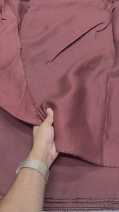 Buy Pure Linen Rust Brown Fabric